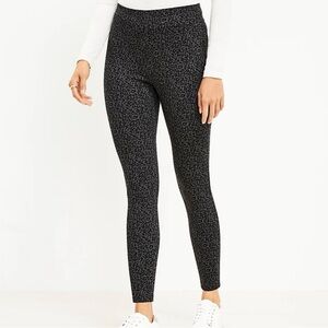 LOFT Leopard Print Ponte Leggings